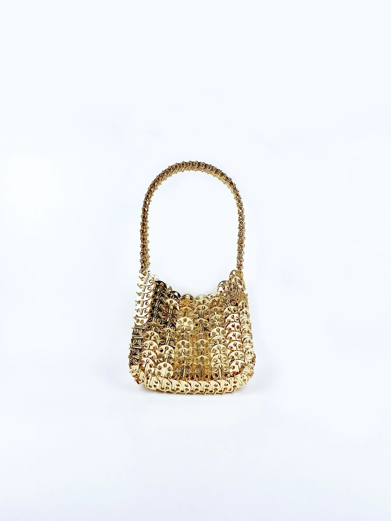 

2025 Hot Sell Fashion Korean Silver Gold Sequin Handbag Designer High-end Underarm Bag High-quality Bags Versatile Woven Handbag