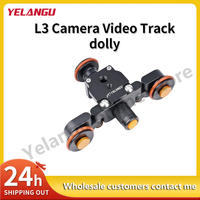 YELANGU L3 Camera Video Track dolly Motorized Electric Slider Motor Dolly Truck Car for Nikon Canon Sony Camera 3-wheel dolly