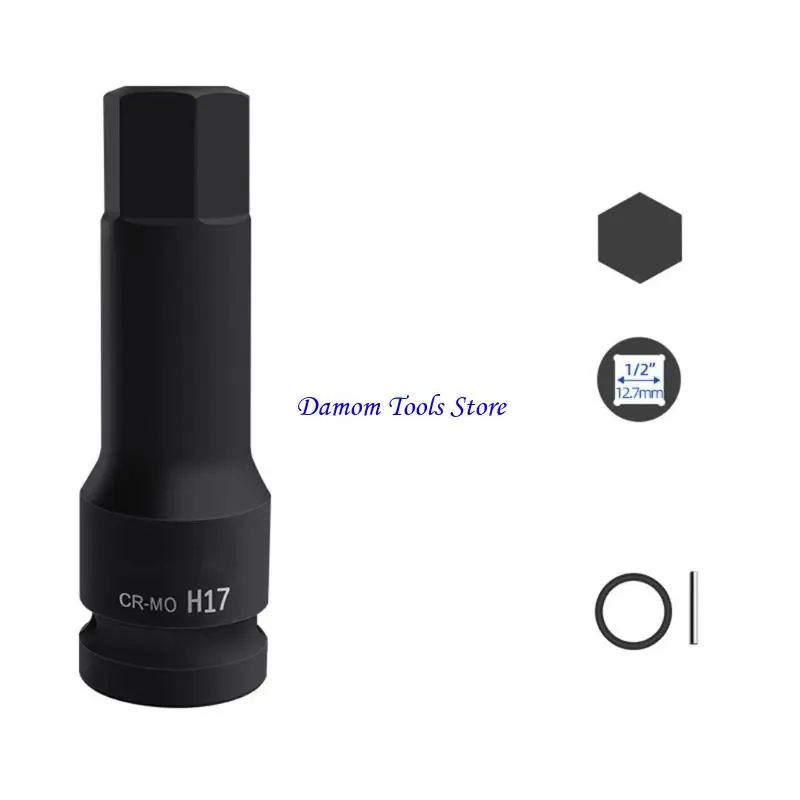 57BE 22mm Impact Bit Socket for Industrial Applications Heat Treatments Process