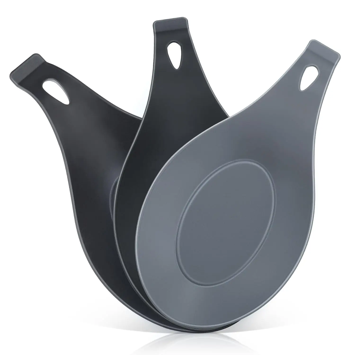 

Spoon Rest for Stove Top, 3 Pack Small Silicone Spoon Holder for Kitchen Counter, Coffee Spoon Rest, Heat Resistant Cooking Spoo
