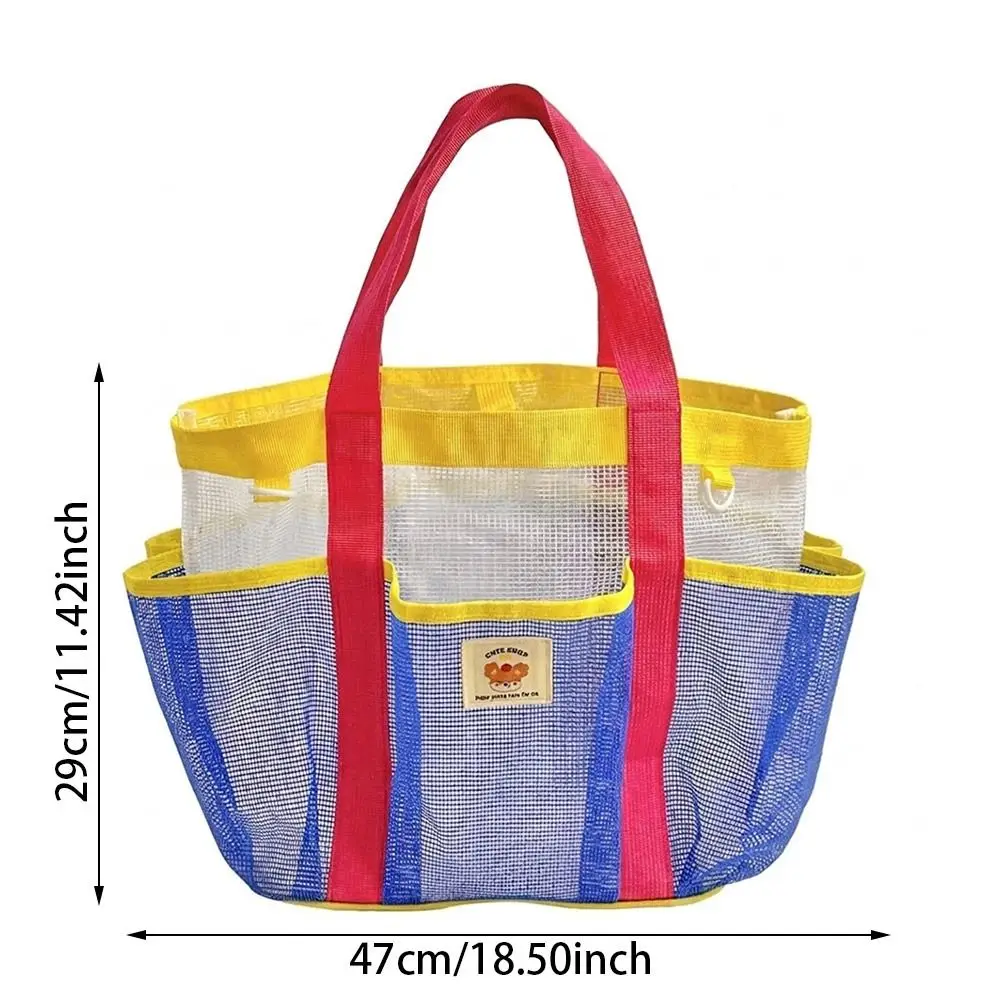 Multifunktionale Mehrtaschen-Netztasche, Handtasche mit großer Kapazität, Schwimmtasche, tragbare Toilettenartikel-Aufbewahrungstasche für Frauen und Mädchen – Detail 1