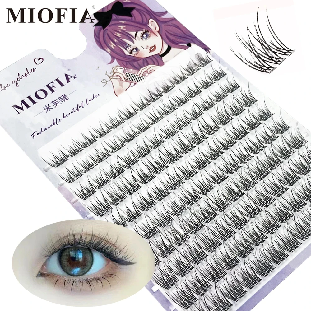 10 Rows Bundles Mink False Eyelashe 1/box 120 Natural Russian 3D laes Individual Eyelash extension cluster makeup tool lashes