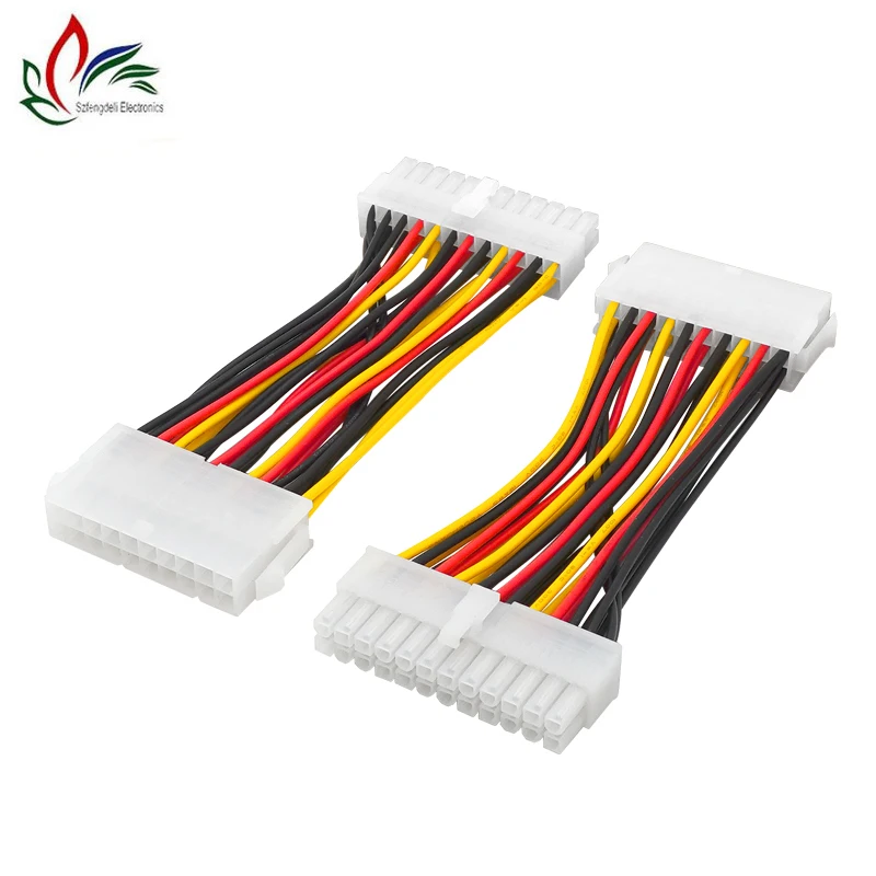 

Hot sale E-ATX 20pin Male To 24pin Female M/F power supply adapter cable motherboard