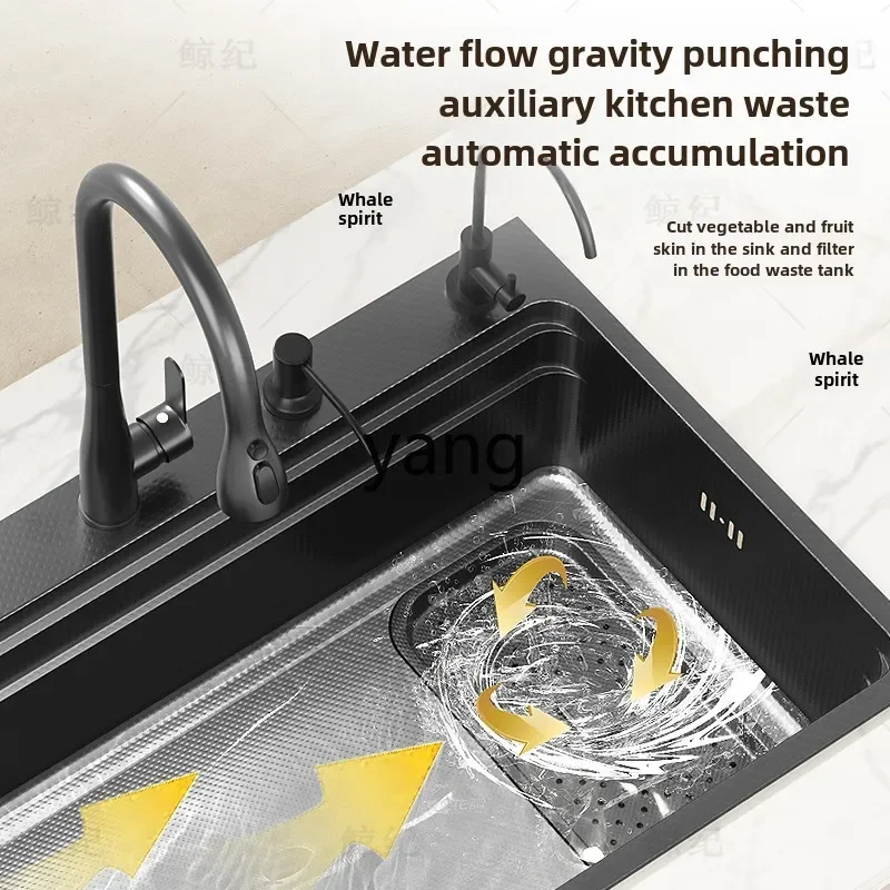 LHH حوض المطبخ الخضار كبير واحد بالوعة الفولاذ المقاوم للصدأ تحت سطح غسل الصحون المنزلية سميكة