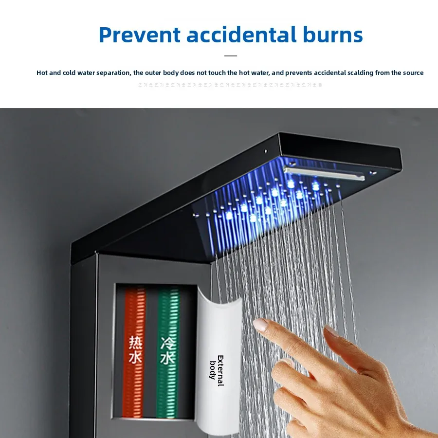 

constant temperature surface bath screen nozzle wall-mounted 304 shower shower concealed