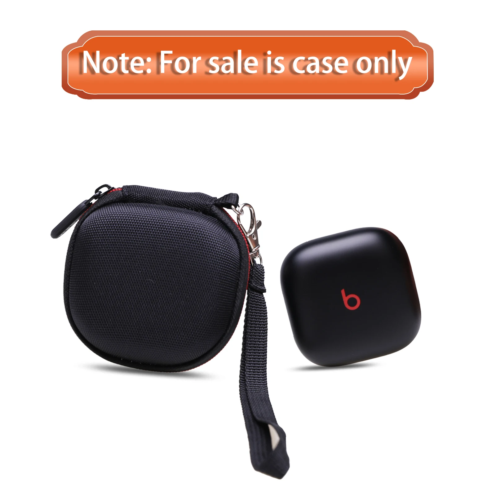 Estuche rígido de EVA para Beats Fit Pro/Beats Fit Pro x, correa de mano desmontable y bolsa protectora con bolsillo de malla incorporado (solo estuche!)