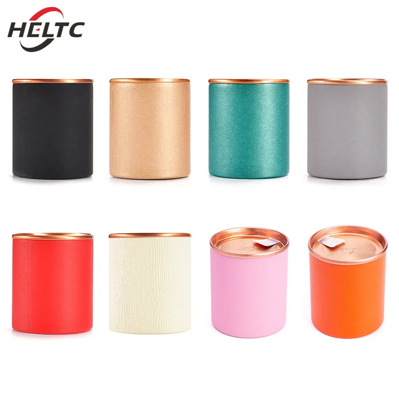 1pcs Colorful Herb Stash Tea Jar Sealed Can Green Tea Small Paper Can Accessories