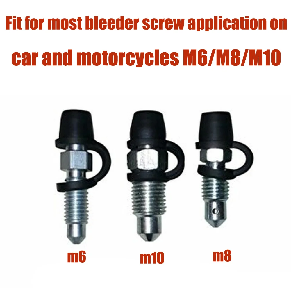 20/40Pcs Brake Bleeder Screw Cap Grease Zerk Fitting Cap Rubber Dust Cover Motor Bike Valve Covers Auto Wear Parts