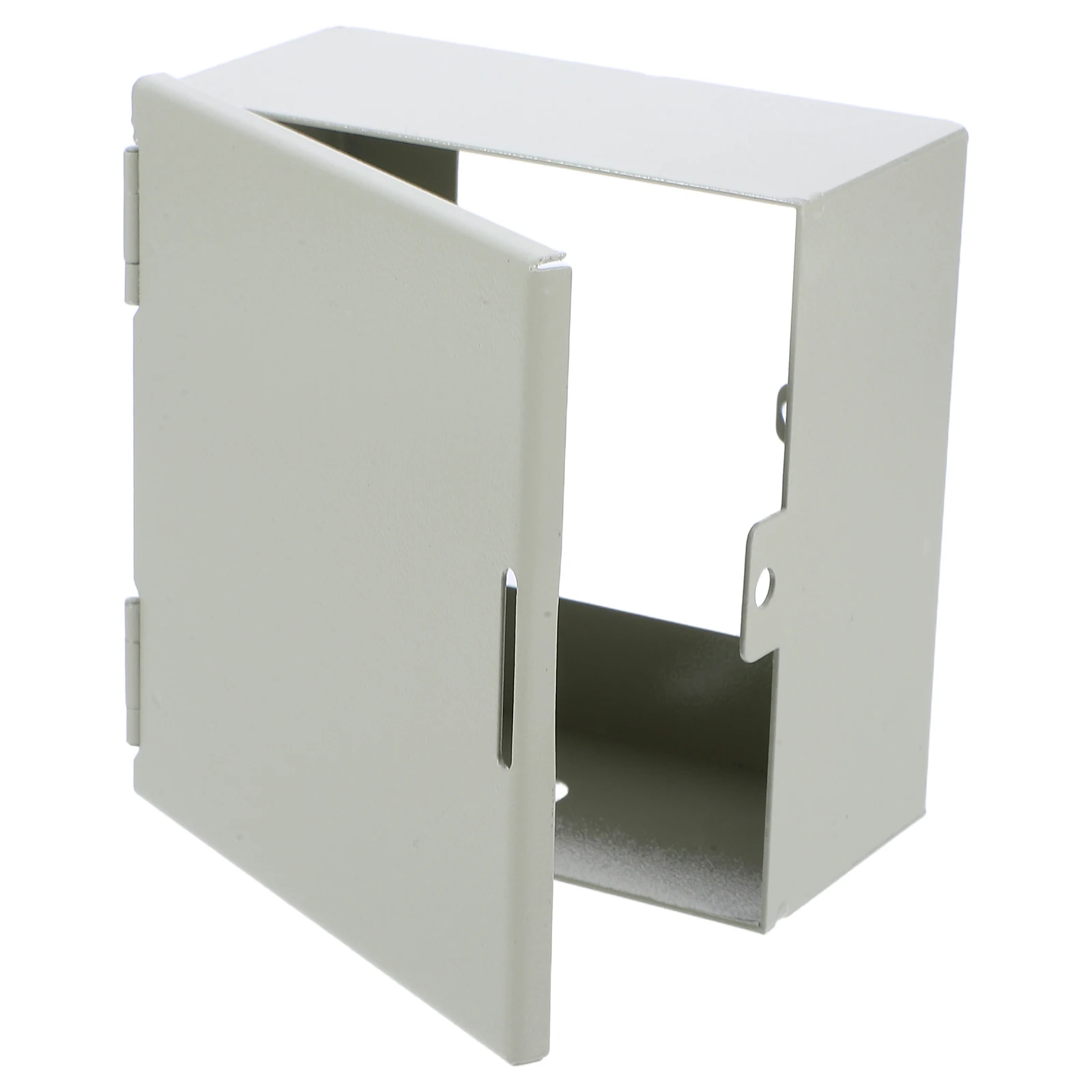 

Lockable Wall Socket Cover Heavy Duty Metal Recessed Electrical Outlet Protector 4.8x4.7x2.8 Protective Socket Case Safety