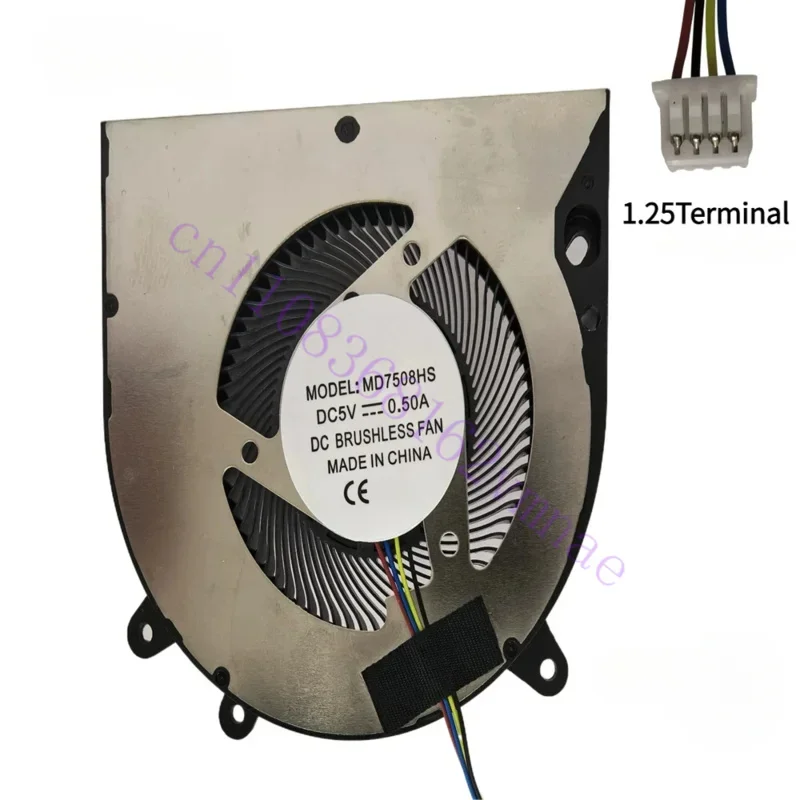 Laptop CPU Cooling Fan MD7508HS DC5V 0.50A 4-Pin