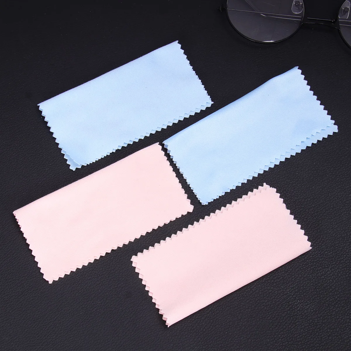

100 Pcs Eyeglasses Cloth Cleaning Microfiber Reusable Soft Lint Free Pink Glasses Wipes For Electronics Screens Lenses Watches