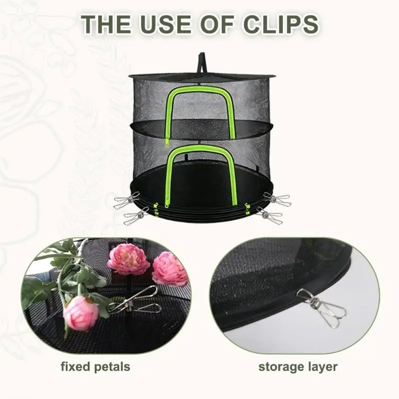 G6KF Customizable 60cm Wide Hanging Dryer For Herbs Vegetables And Small Items