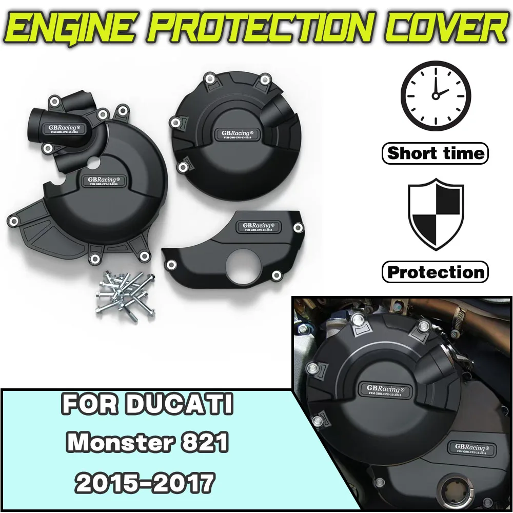 

For Ducati MONSTER 821 2015 2016 2017 For GBRacing Motorcycle modification accessories Engine Protection Cover