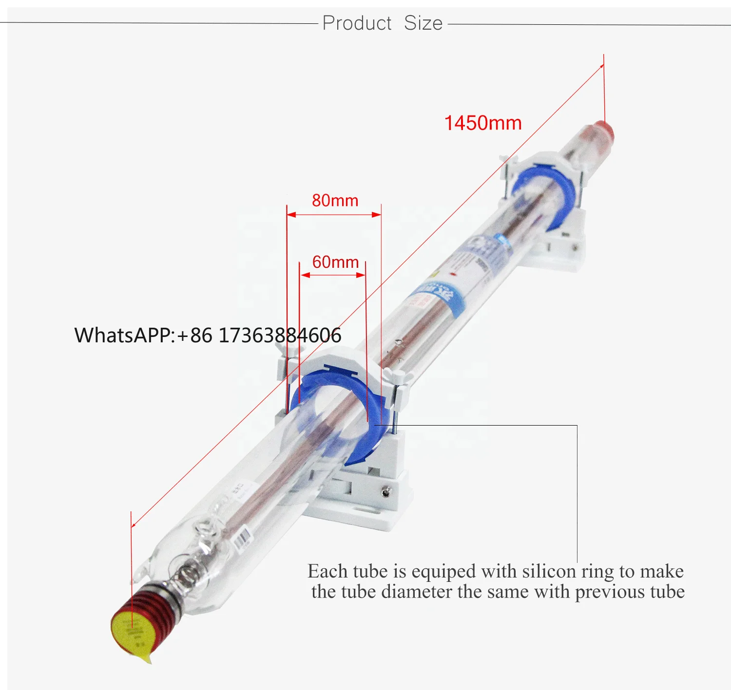 Top Manufacturer Yongli Customizable CO2 Tube 100w 130w H4 for Metal Acrylic Wood Stone Materials Engraving