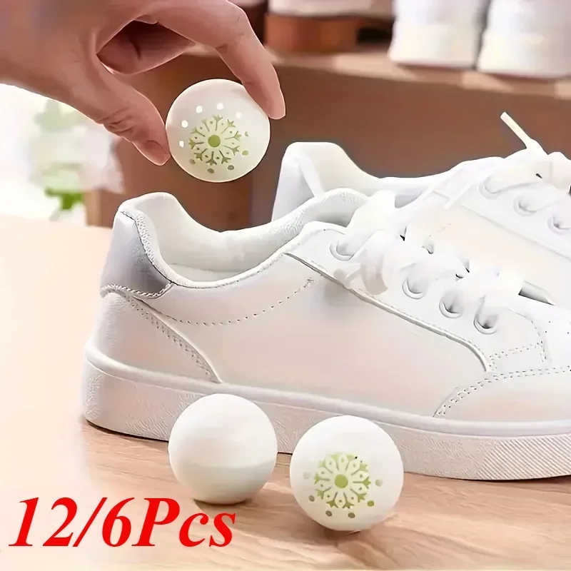 12/6pcs Odor Eliminating Scented Balls Deodorizer Freshener Ball Fragrance Essential Foot Care Ball Closet Home Kitchen Supplies