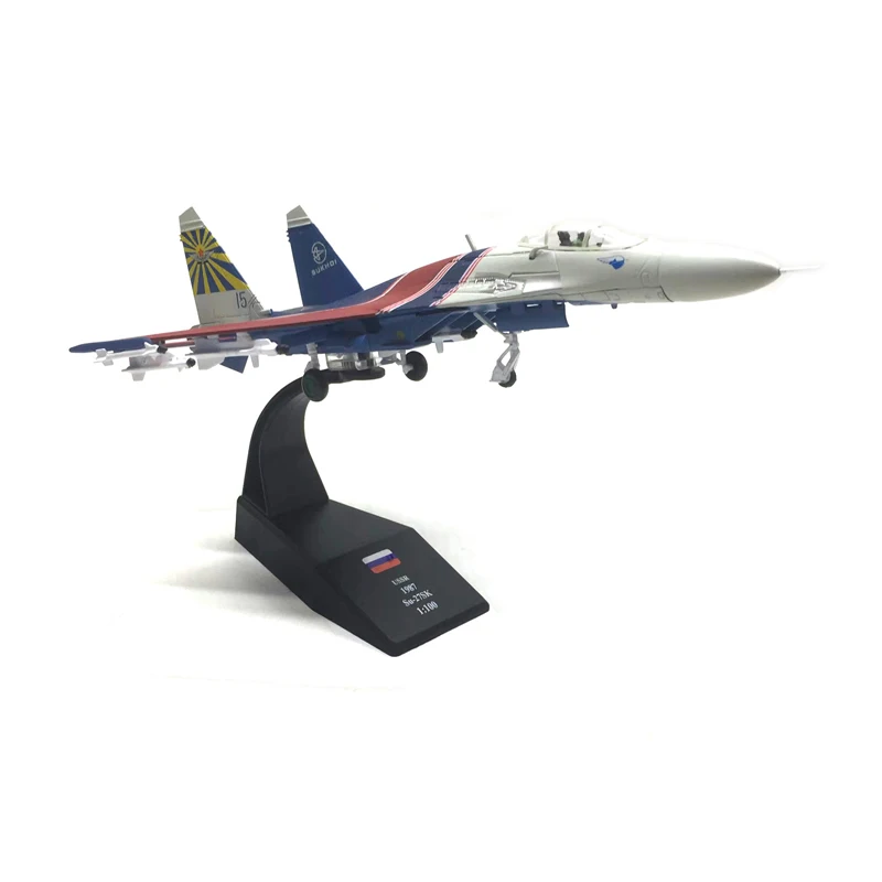 JASON TUTU 1/100 Scale Russia Su27 Military Model Aircraft Model SU-27 fighter jet alloy Plane Drop Shipping