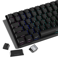 XVX Side Print Shine Through Keycaps OEM Profile PBT Double Shot Keycap Backlit Keycaps For Gamer Mechanical Keyboard Black