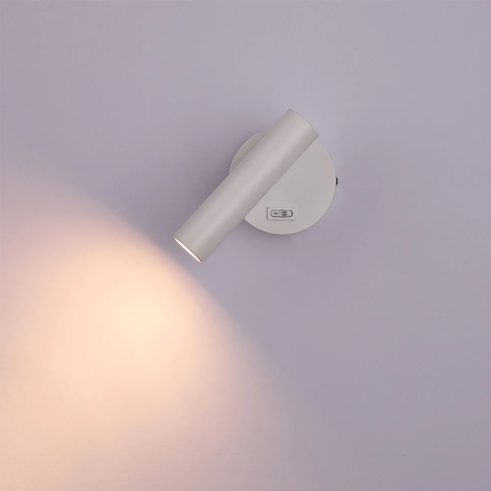 

Modern Bedside Reading Wall Light LED Simple Style White Children Home Decor Craft Lamp for Bedroom Miniature Models