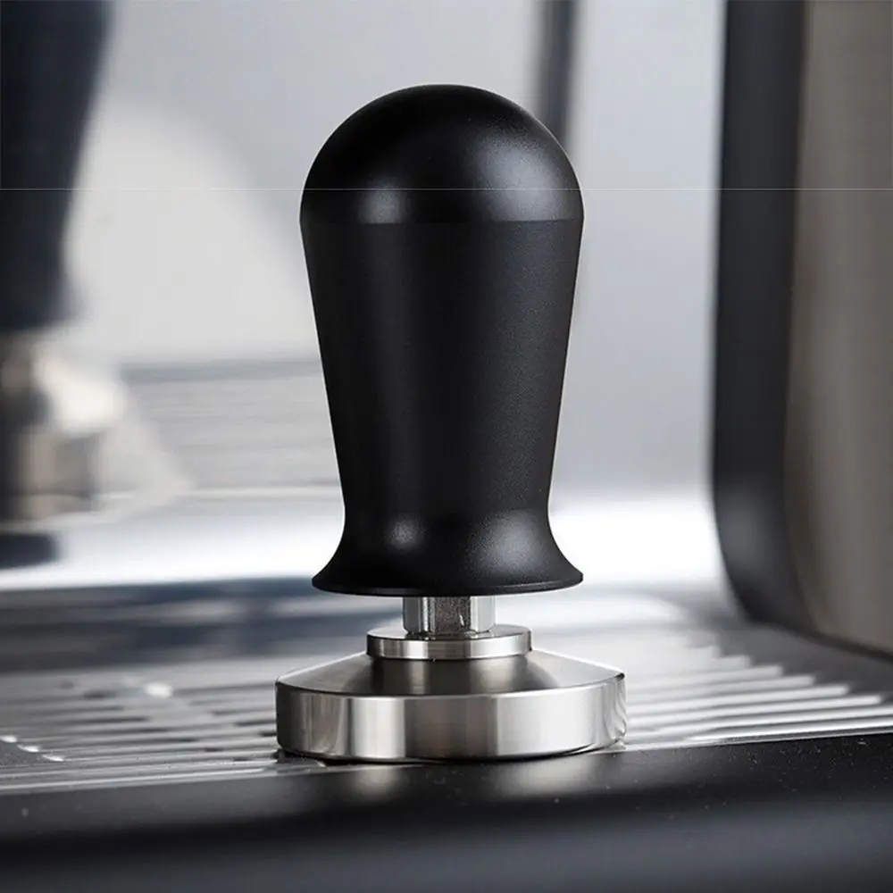 Stainless Steel Base Coffee Tamper 51/53/58mm Flat Bottom Coffee Powder Press Constant Pressure Detachable Coffee Leveler