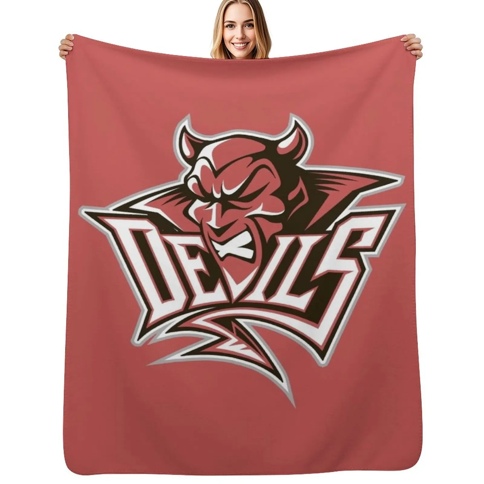 Cardiff Devils Throw Blanket for sofa Giant Sofa Luxury Designer Thermal Nap christmas decoration Blankets