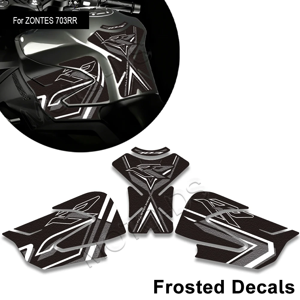 Frosted Tank Pad Protector Decals For Zontes ZT703-RR ZT 703RR Motorcycle Fuel Tank Sticker Kit