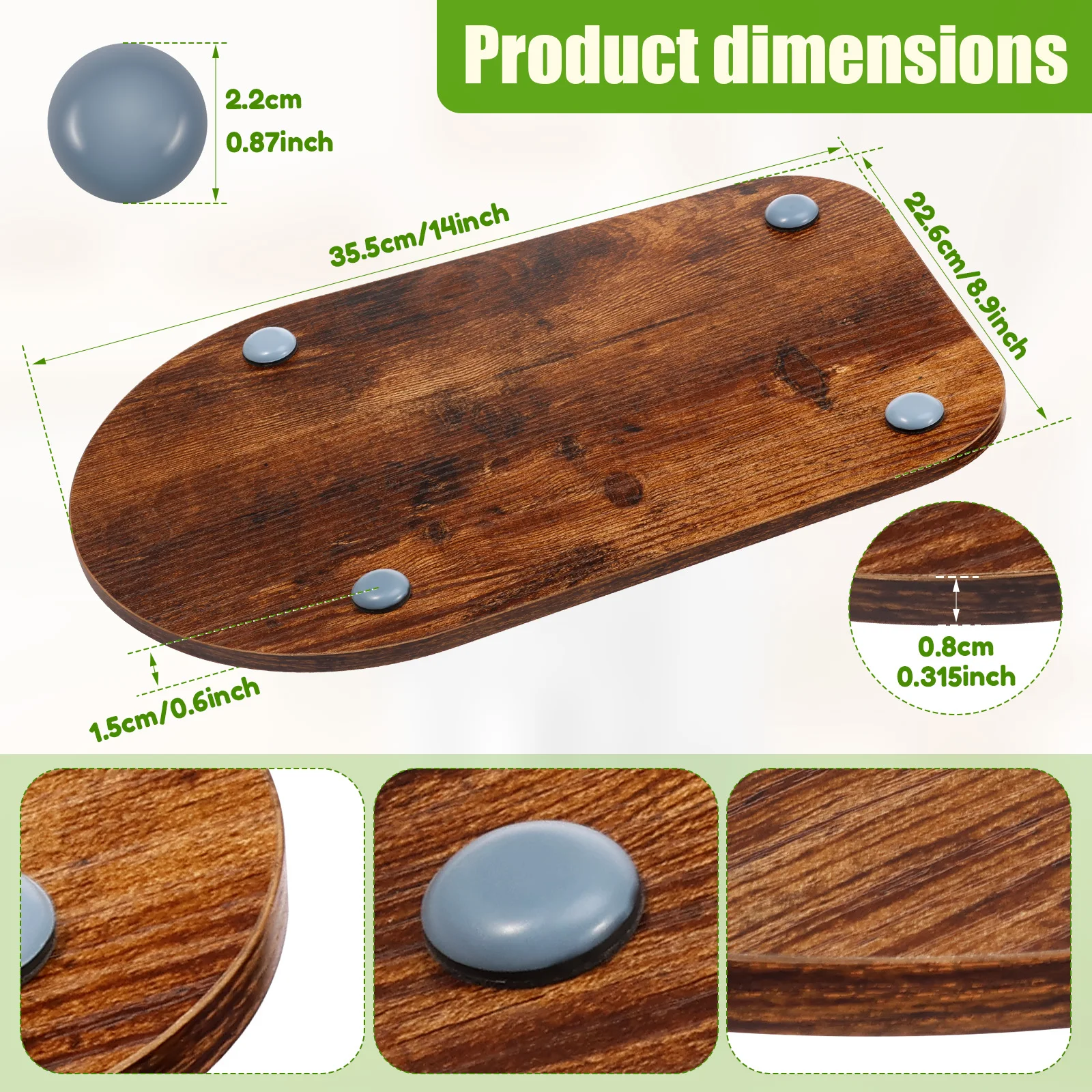 1 Pc Wood/Acrylic Mixer Slider Mat Mixer Appliance Slider Tray Easy to Move Mixer Appliance Slider Trays for Kitchen Countertop