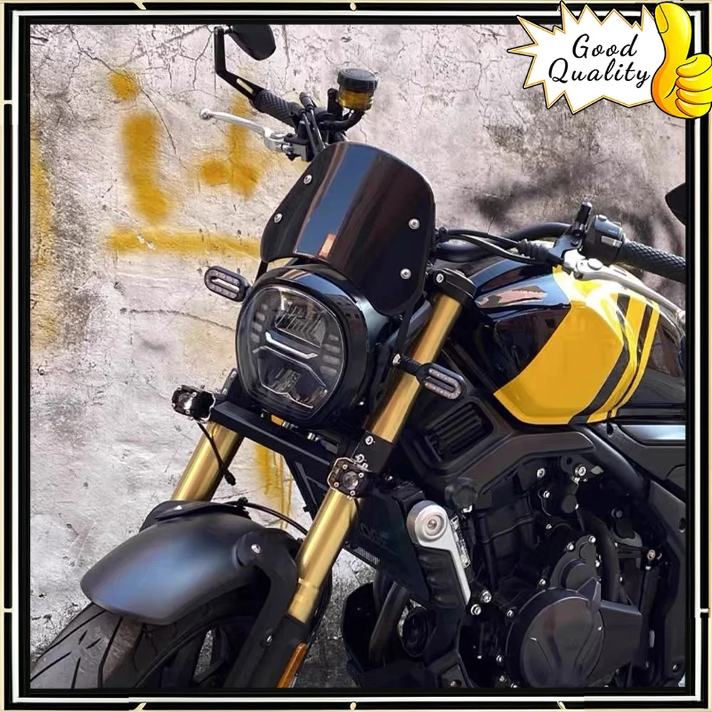 

Good Quality For VOGE 500/525AC 350AC retro windshield windproof front baffle screen glass modification