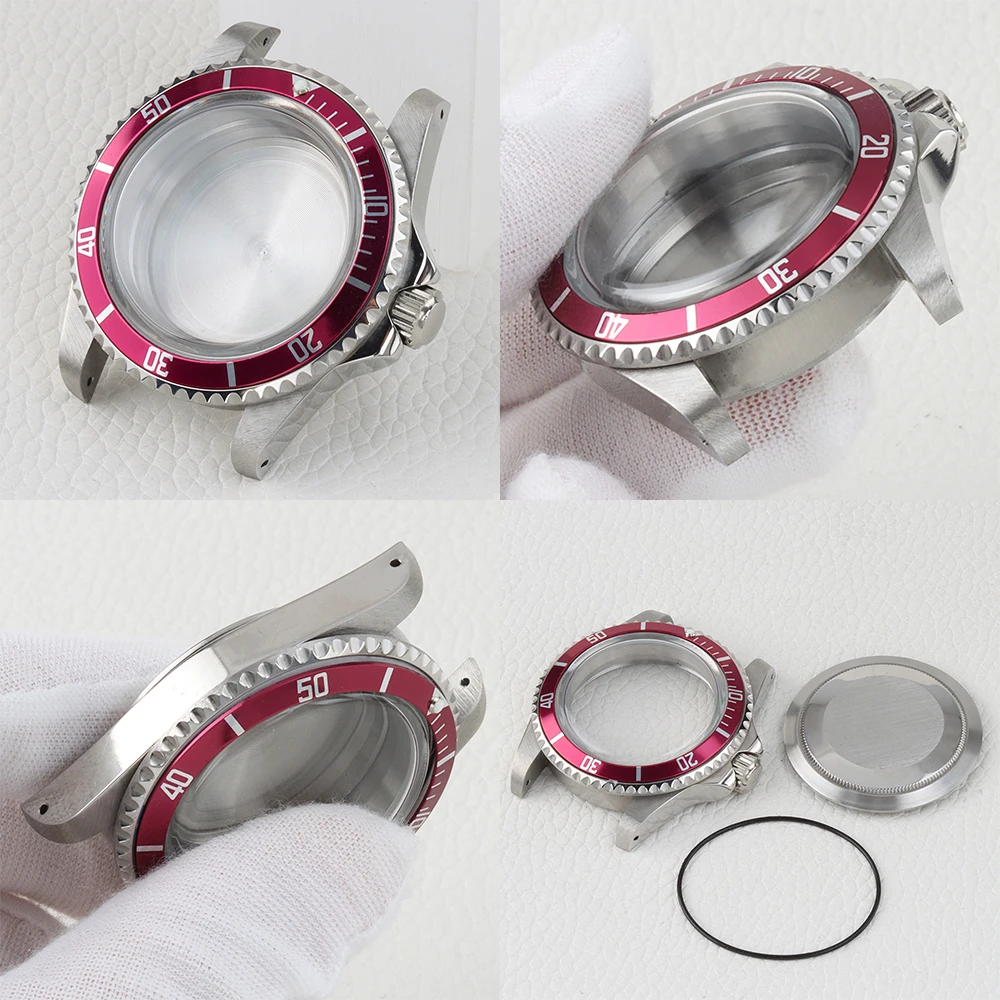 

39.5mm Vintage NH35 watch Case Round Sapphire glass Stainless Steel For Seiko Retro Submariner NH35 NH36 Movement 28.5MM Dial