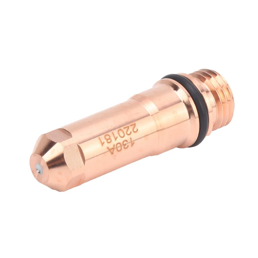 Copper Material Plasma Torch Electrode 10Pcs Pack 220181 Model Plasma Cutter Nozzle Replacement Part Cutting Tip Nozzle