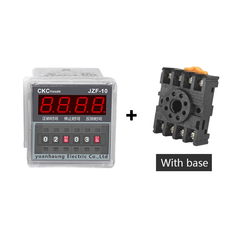 

JZF-10 Forward and Reverse Time Relay with Base High Precision Digital Display AC220/380V DC24V 0.1S~99H