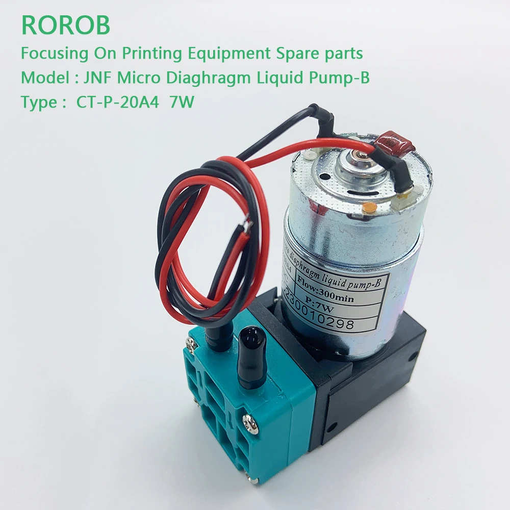 JNF-Bomba de Tinta Líquida Micro Diaghram, Adequado para Flora, Allwin, Witcolor, Sky Color, Impressora Solvente, Outro Equipamento Jacto de Tinta, 24V DC, 7W