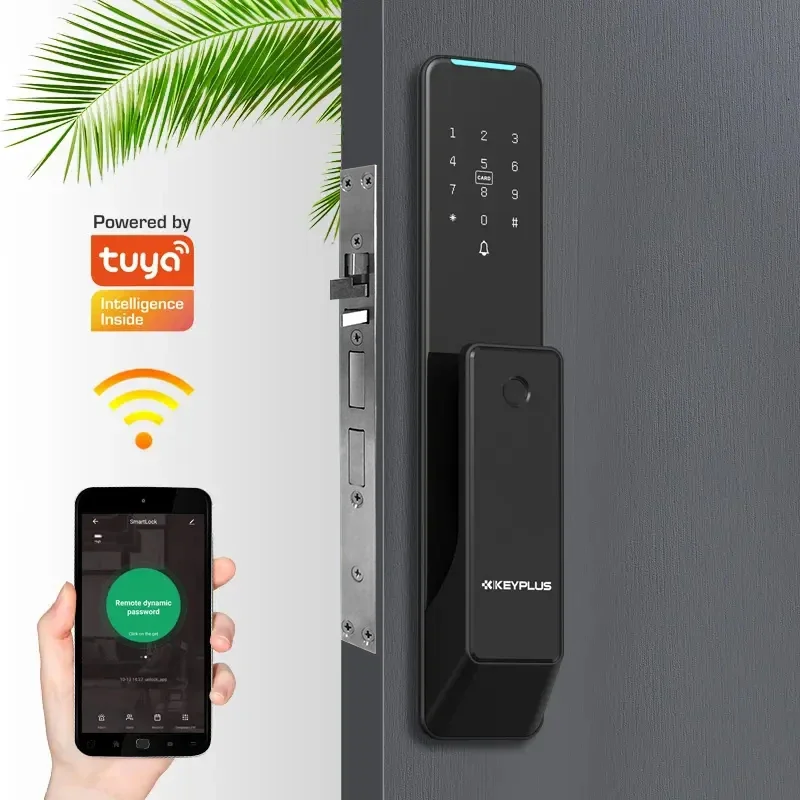 Dead Bolt Hardware Smart Door Lock, bateria de lítio, fechaduras baratas para casa