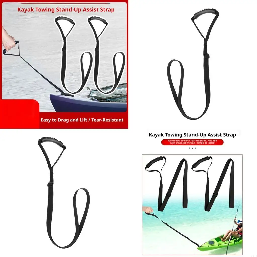 Kayak Strap Handle Strap Handle Band with Adjustable Grip Aid for Landing Use 24BD