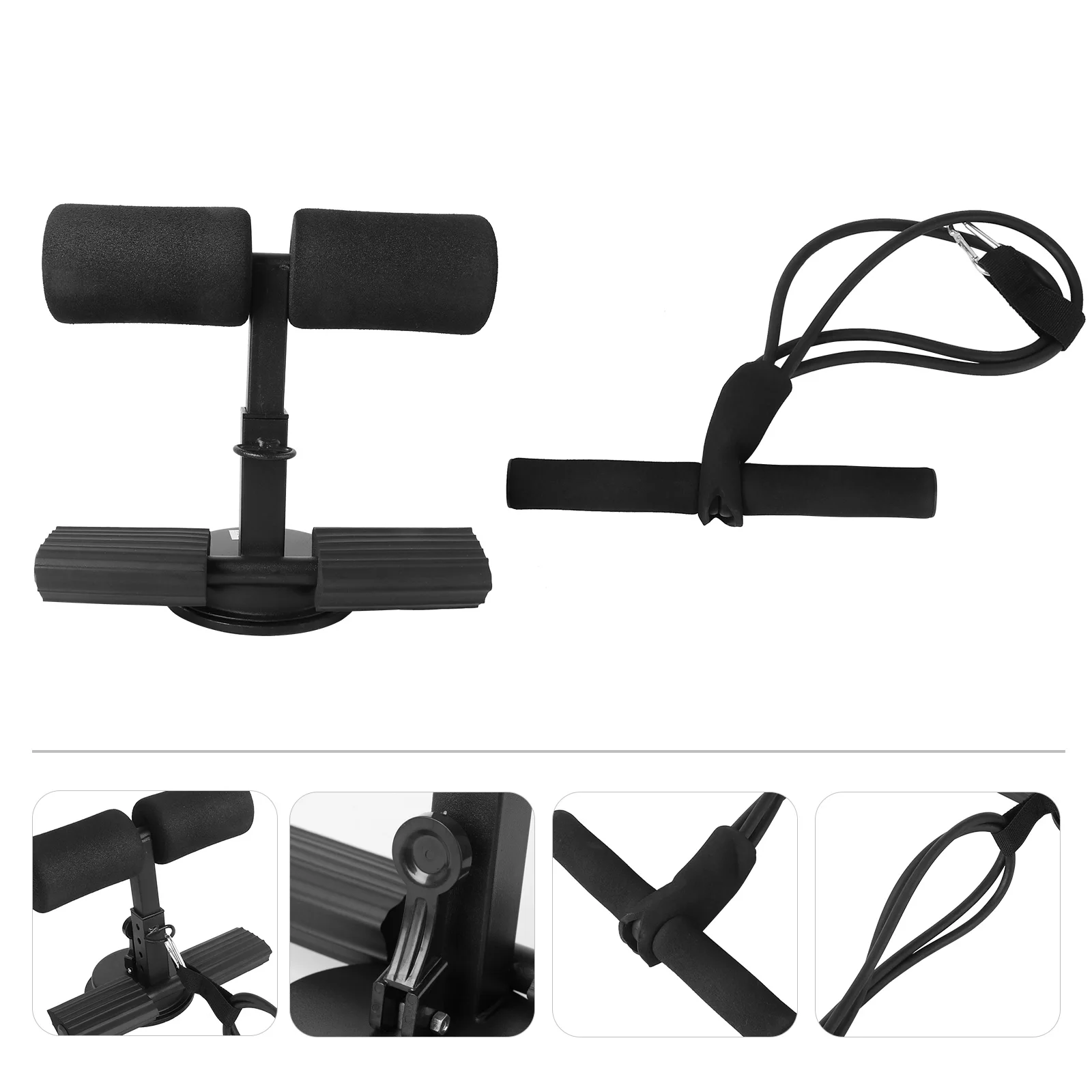 

Adjustable Sit-Up Aid Portable Muscle Training Fitness Equipment Thickened Foam Handle 3 Gears Multi-Functional for Home