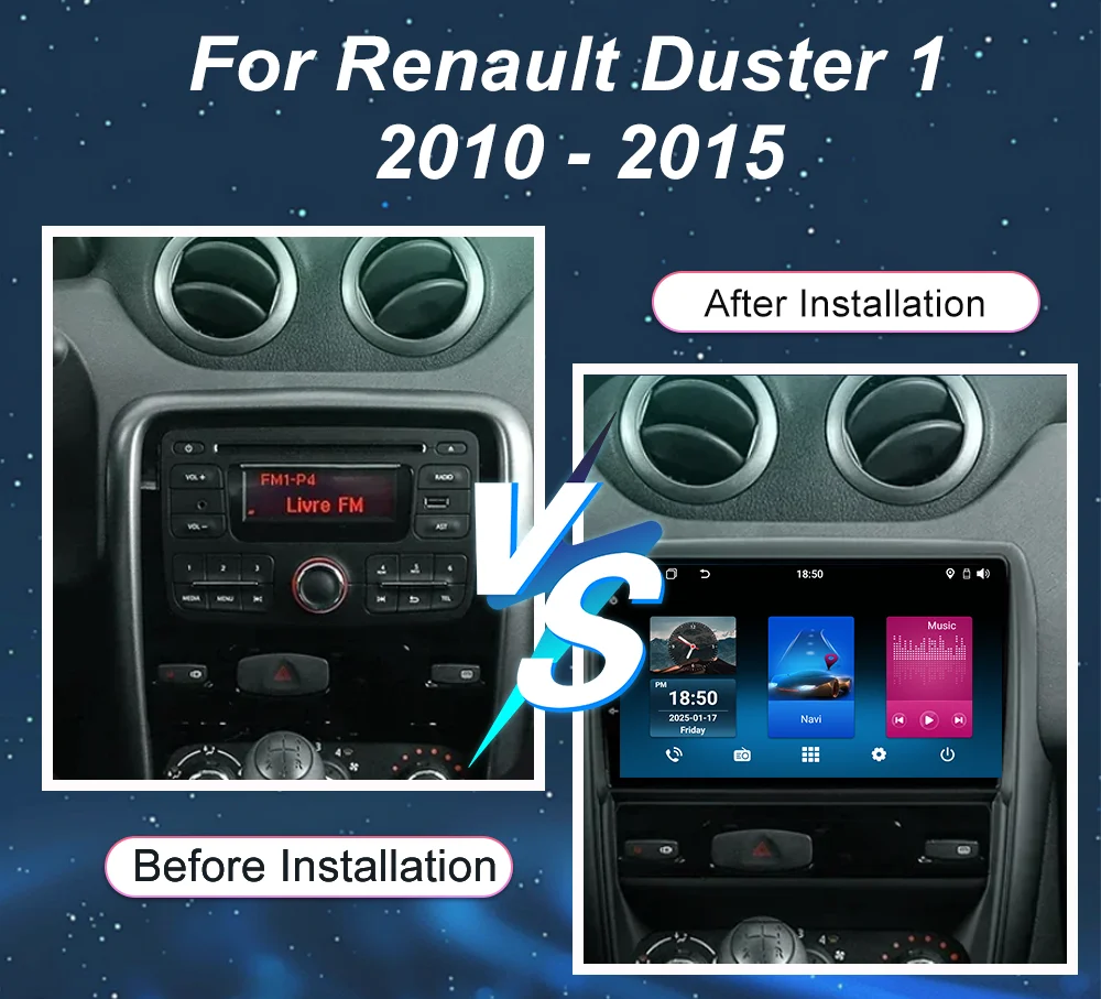 Android Car Radio For Renault Duster 1 2010 2011 2012 2013 2014 2015 Auto Multimidia Player GPS Navigation 4G Carplay 2din DVD