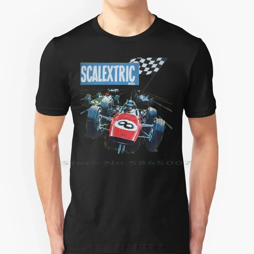 Scalextric T Shirt 100% Cotton Retro Vintage Lemans Racing Cars Big Size 6xl Tee Gift Fashion