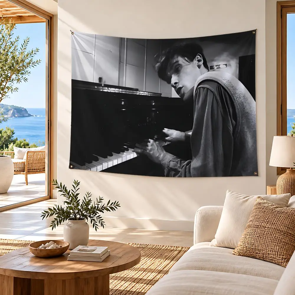 flag Glenn Gould flag Flags flag Metal Grommets waterproof Polyester Wall Flag Art Decor For Studio Game Room gift