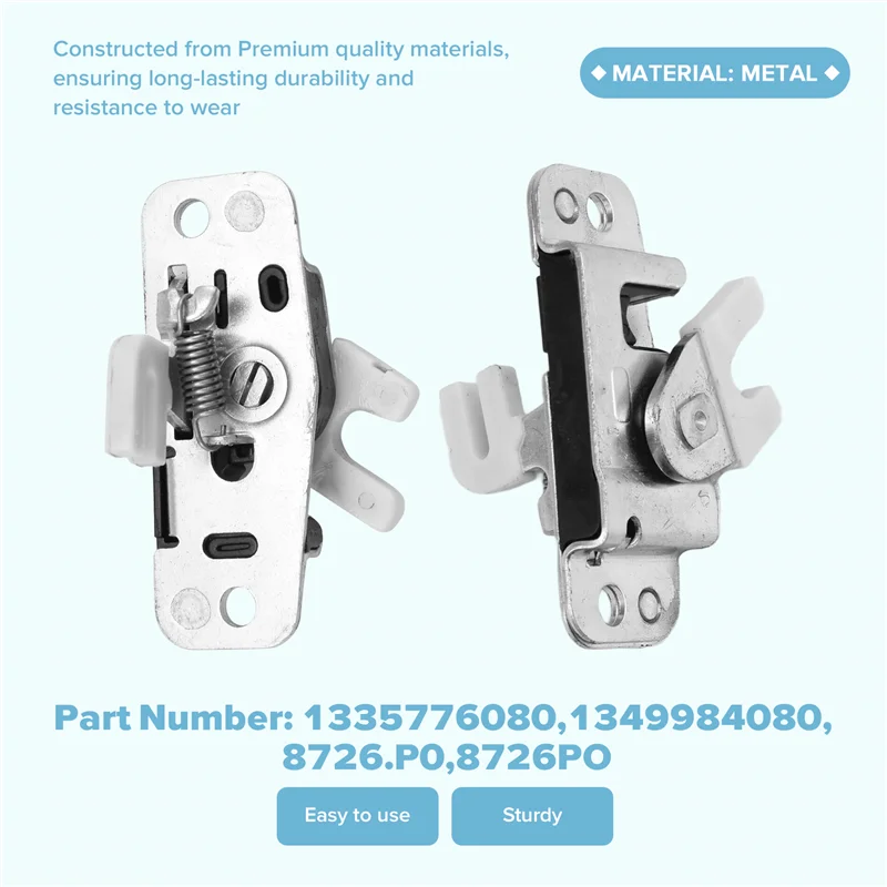 ABXN-For Fiat Ducato 94-06 مرحل الباب المنزلق العلوي يمسك قفل الكتلة الأيسر مزلاج 1335776080، 1349984080، 8726 P0 8726PO لـ Peuge