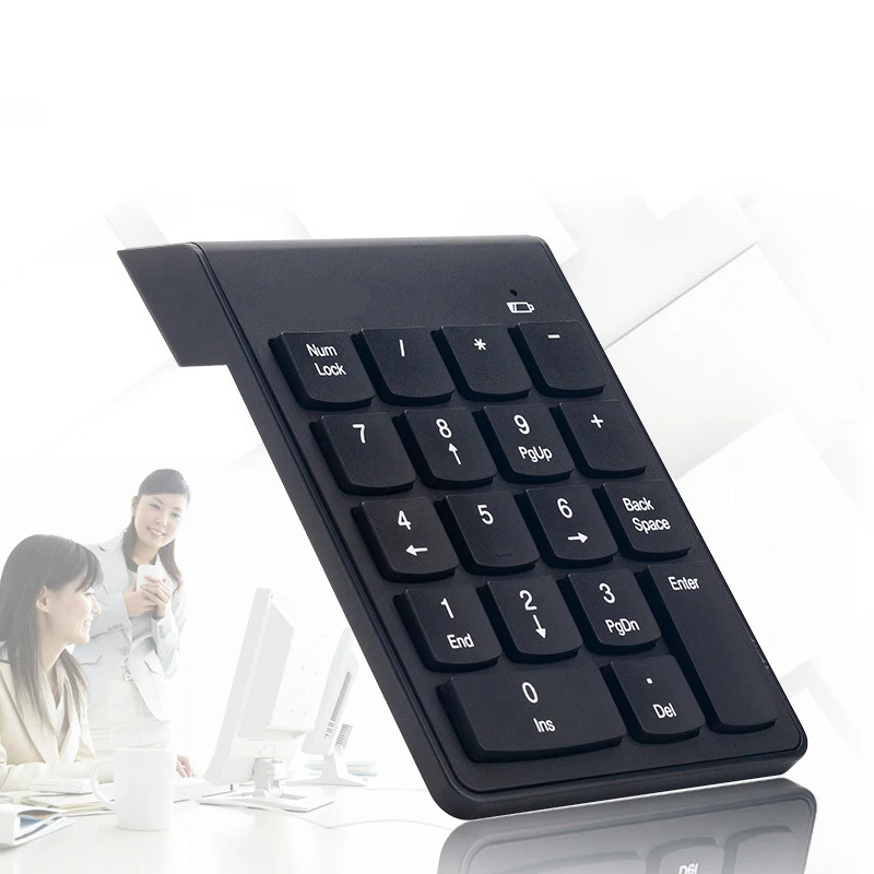 

Wireless Keyboard Digital Number Numeric Keypad Accounting Bank 18 Keys Keypad