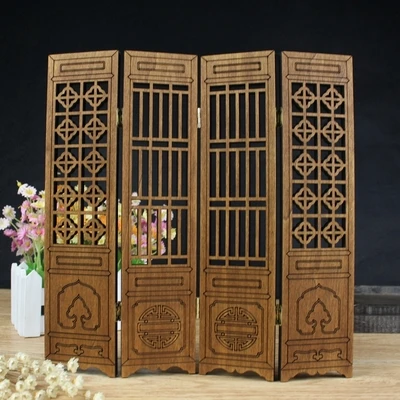 

Mini Classical Room Divider Ornamental Wall Panel Small Statue Partition Screen Home Decor Frame