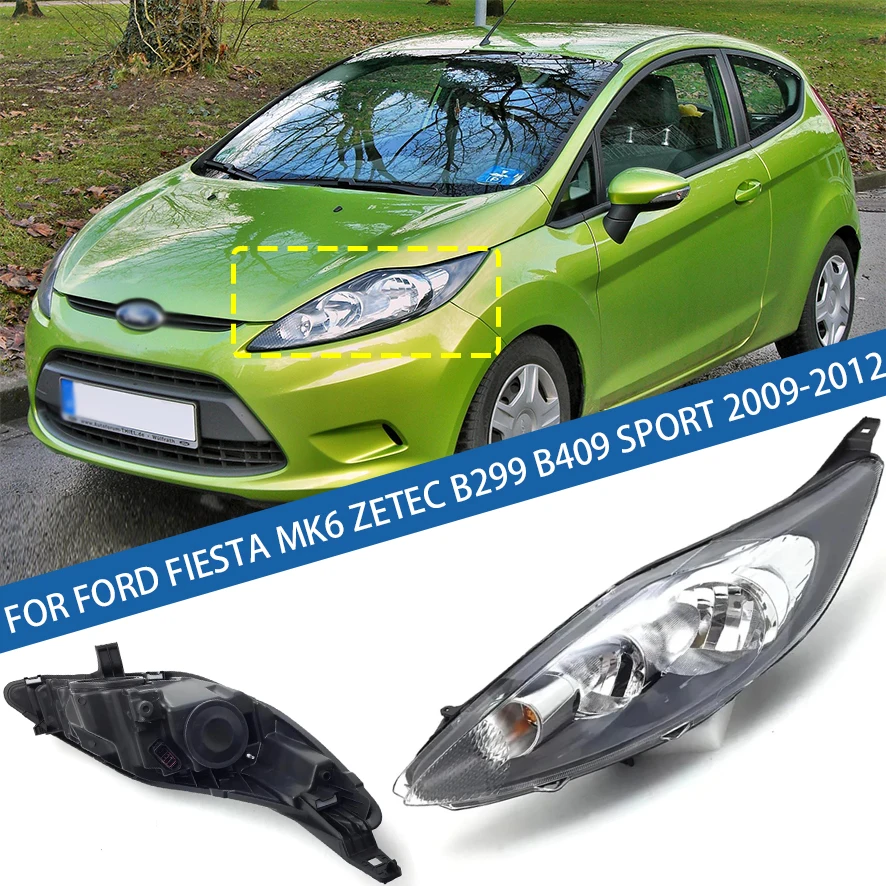 Para Ford Fiesta MK6 Zetec B299 B409 Sport 2009-2012 faro delantero de parachoques faro de conducción luz de señal de giro