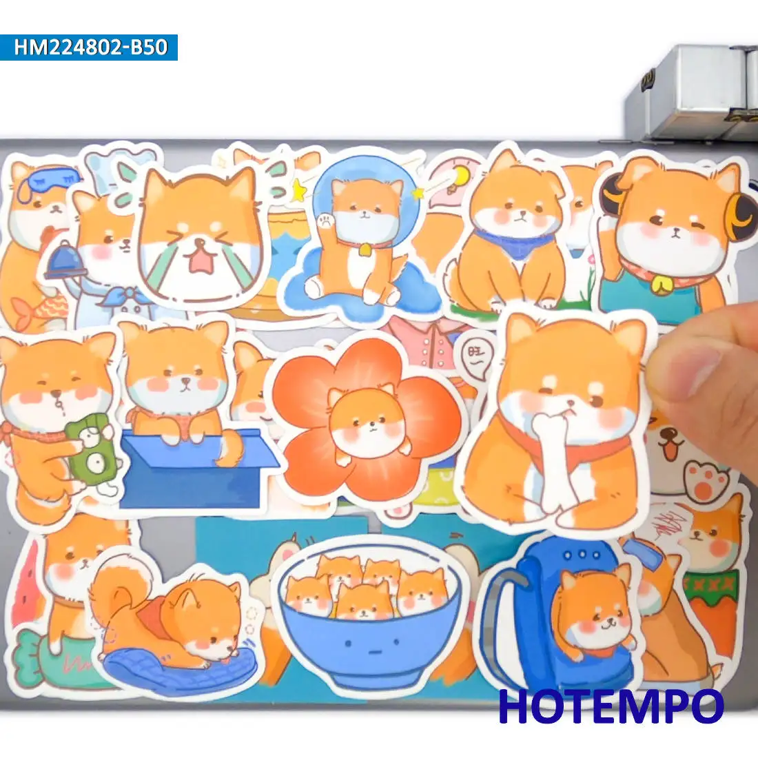 20/30/50PCS Shiba Inu Stickers Cute Dog Cartoon Puppy Funny Animals for Laptop Scrapbook Luggage Cup Bike Car Phone Sticker Toys