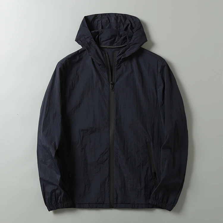 

Мужская легкая дышащая солнцезащитная одежда с капюшоном Jaet, летняя одежда из тонкой ткани, одежда на молнии Sve Long Sve, свободная посадка