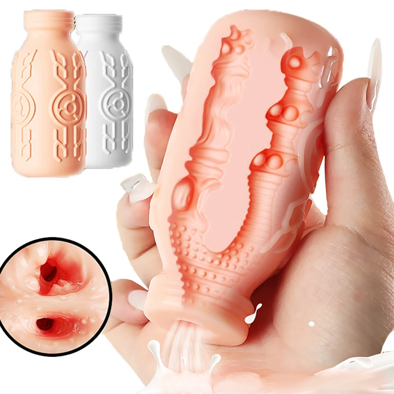 Male Portable Masturbator Cup Sex Toy for Men Penis Trainer Pocket Pussy Real Vagina Anal Airflow Suction Control Adult Products