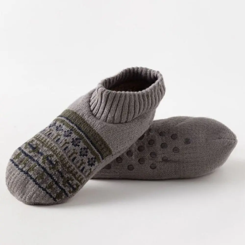 

Soft Winter Floor Ankle Shoes Stripe Non-slip Unisex Sleeping Socks Ethnic style Hosiery Thicken Warm Socks Unisex