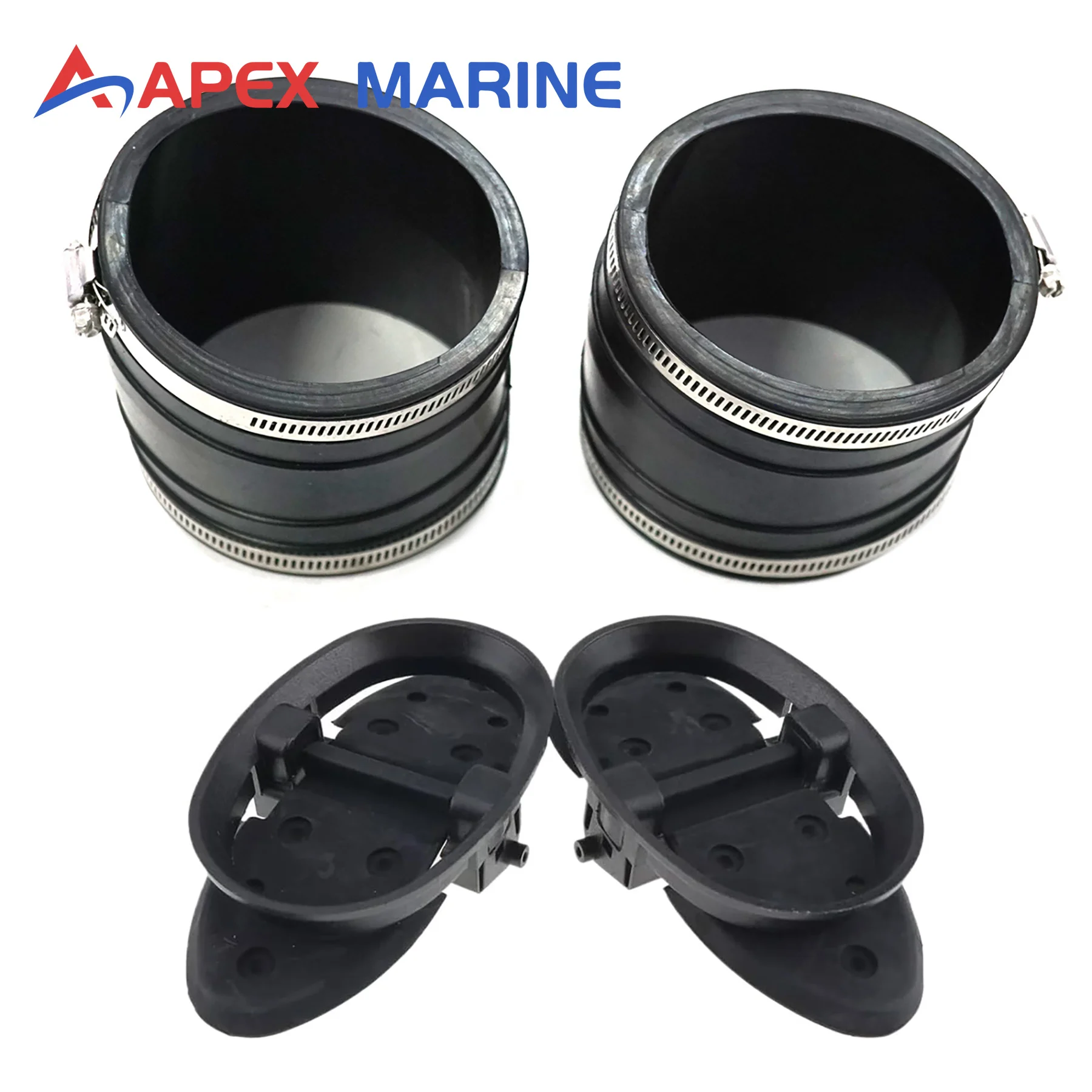 32-14358T Lower Tube Exhaust Bellows Kit W/ Water Shutters 807166A3 Fits for Mercruiser V6 V8 Stern Drive Motors Rep 32-14358001