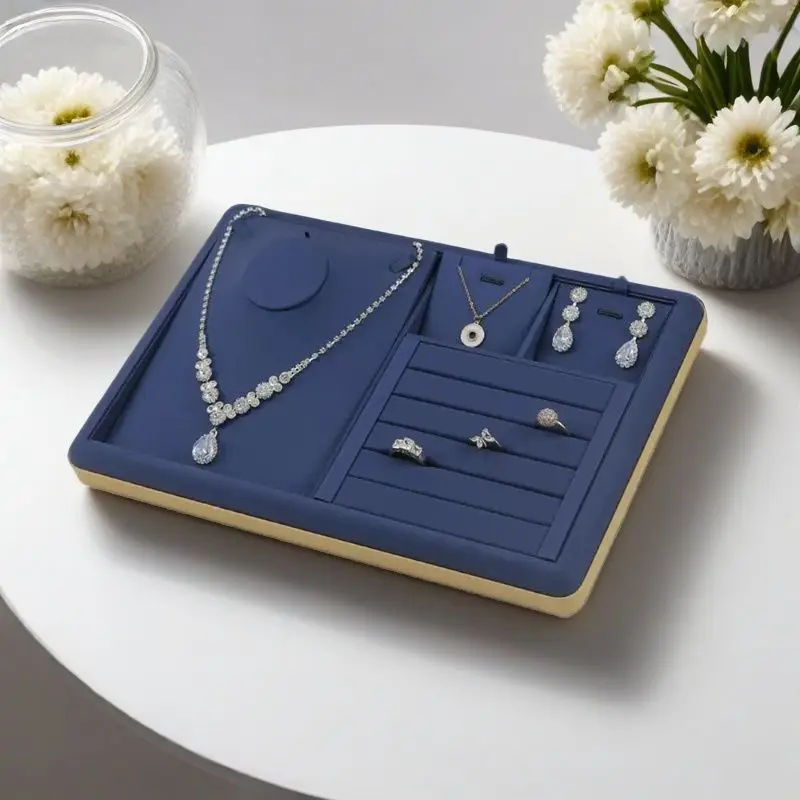 ستوكات مجوهرات عرض صينية مجوهرات تخزين البليت لقلادة الإسورة حلقة القرط سوار مكافحة صينية تخزين #1