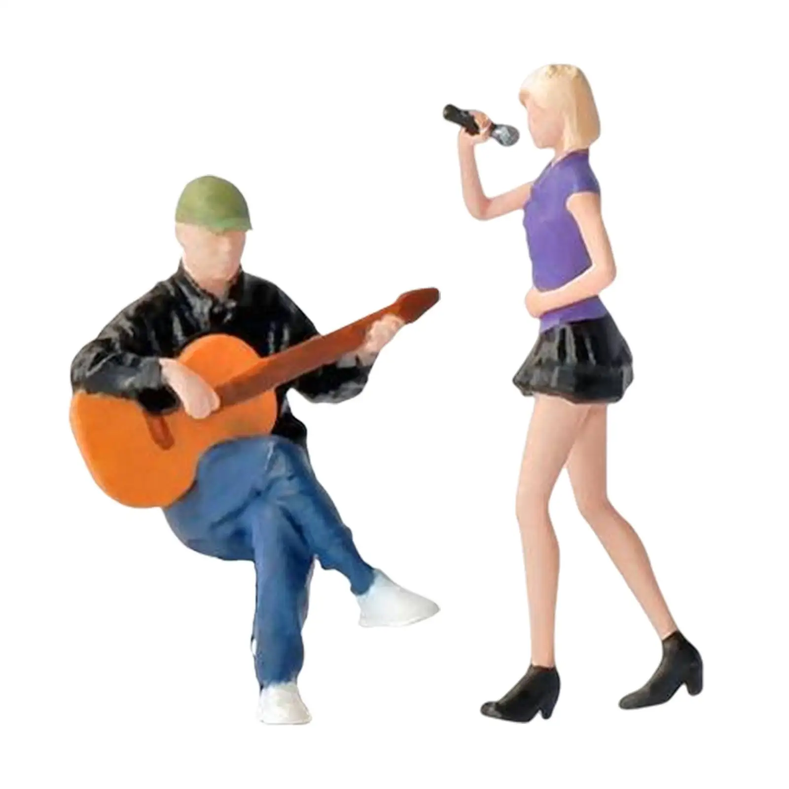 1:64 People Figures Collectibles for Miniature Scene Diorama Accessories