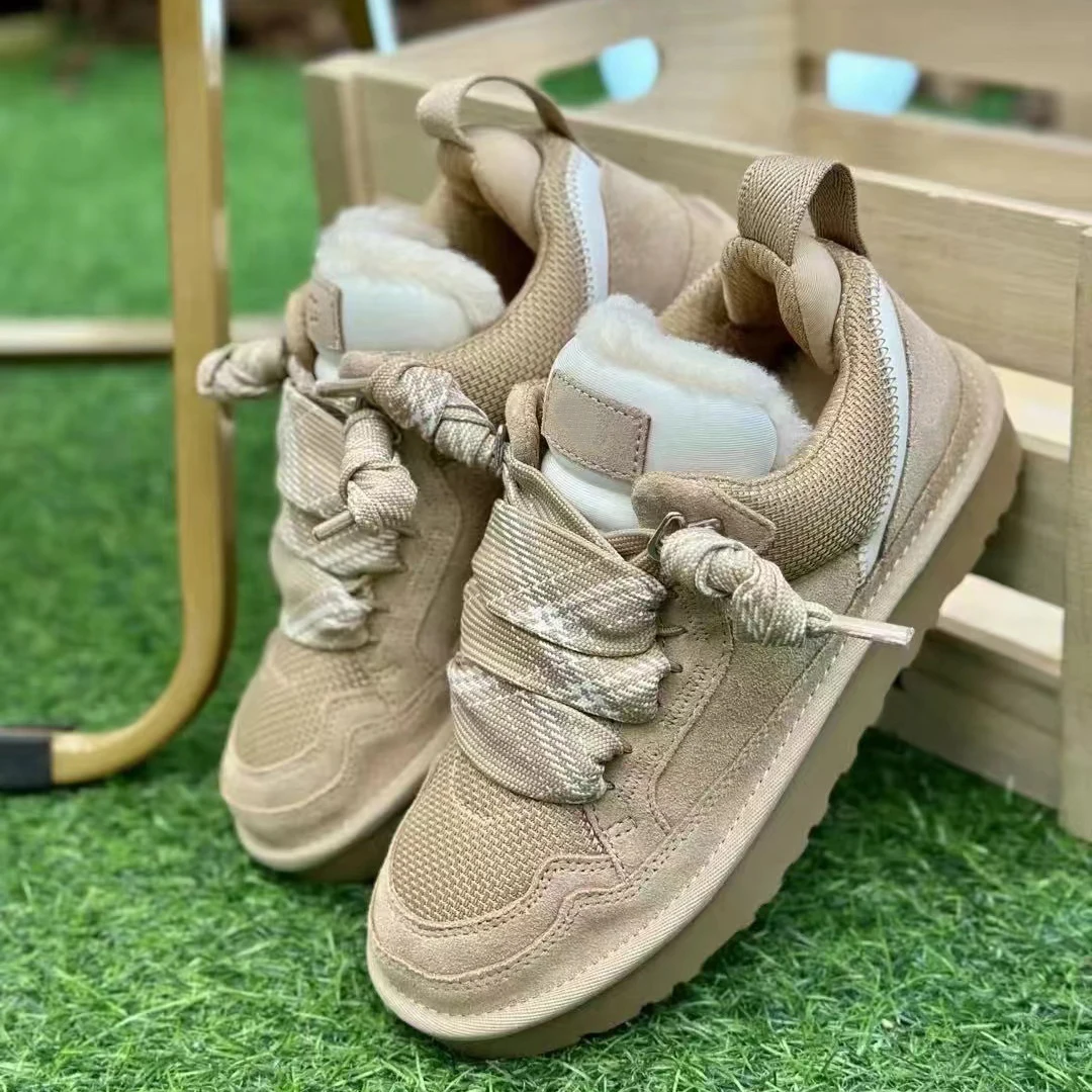 

Woman Flat Man Sneaker Designer Winter Shoes Lowmel Fur Lady High Heels Platform Snow Ankle Boots Mini Dipper Luxury Brand Black