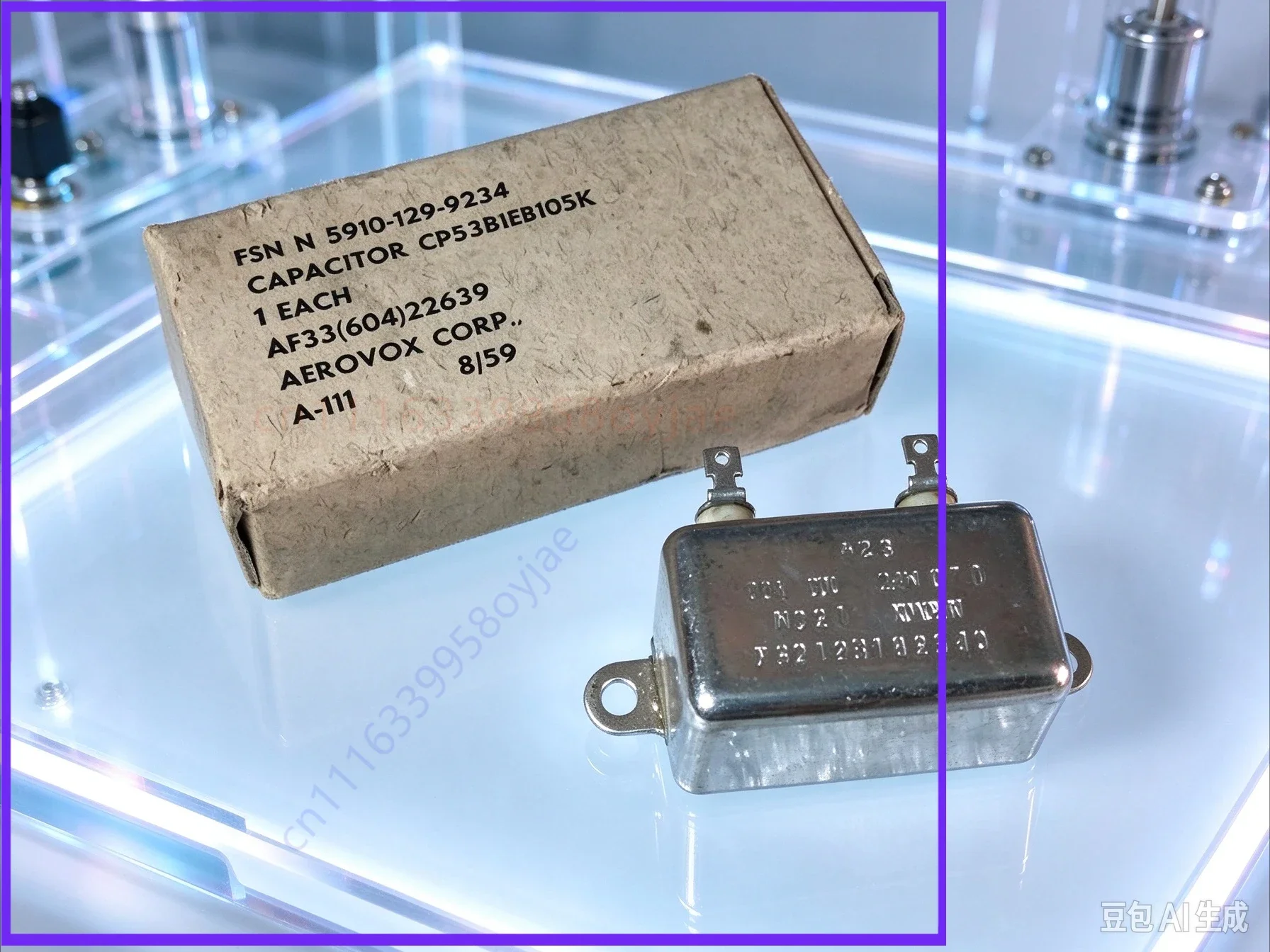 for AEROVOX 1uF 100V Oil Filled Film Capacitor